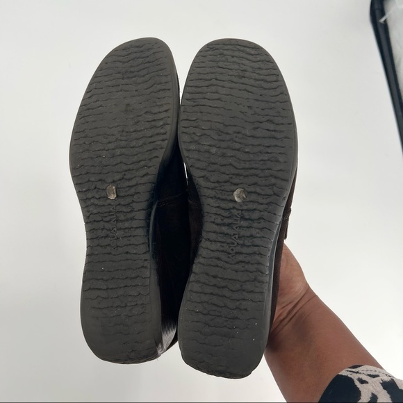 Aquatalia brown suede leather shoes wedge size 6 - Picture 11 of 12